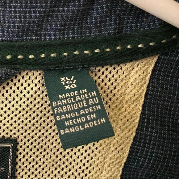 Vintage G.H. Bass Denim Style Men’s Size XL Button Down Short Sleeve Shirt - Picture 5 of 8